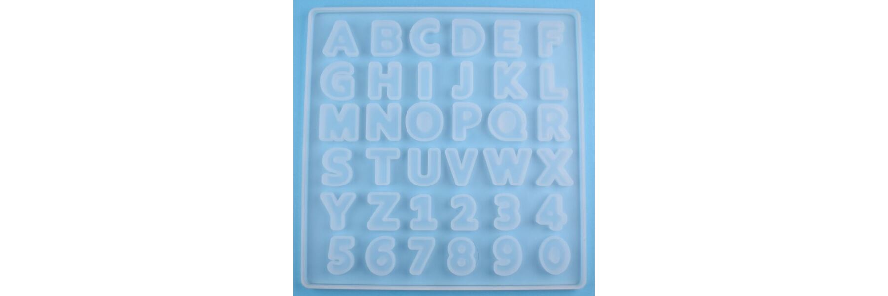 2-tlg. Silikonformen Buchstaben & Zahlen - Für Schokolade & Backen