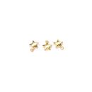 3 charms star gold