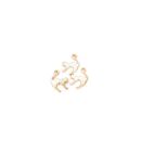 3 charms cat gold