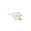 5 mini charms key gold