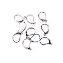 10 nickel free ear wires silver