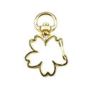flower shaped lobster clasp gold