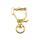 cat head shaped lobster clasp gold