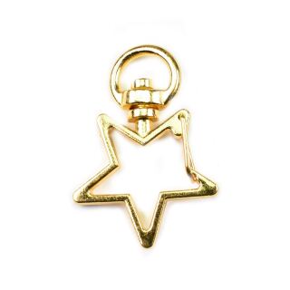 star shaped lobster clasp gold