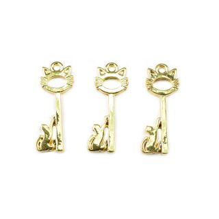 3 little cat keys gold