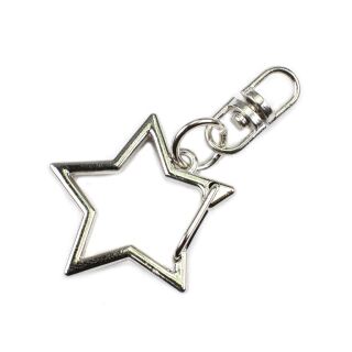 star shaped lobster clasp with chain silver