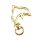 Delphinkarabiner gold