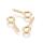 25 stainless steel screw eyelets gold