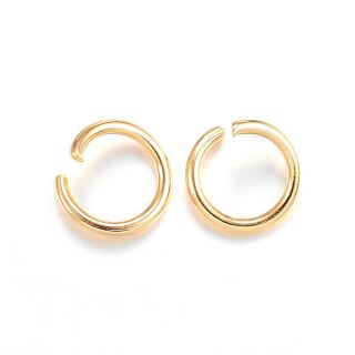 50 stainless steel jump rings 6mm gold