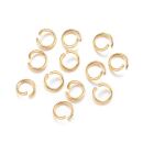 50 stainless steel jump rings 6mm gold