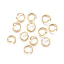 50 stainless steel jump rings 6mm gold