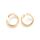 50 Edelstahl Biegeringe 6mm gold