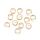50 Edelstahl Biegeringe 6mm gold