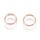 20 Edelstahl Spaltringe 7mm rose gold
