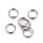 50 stainless steel split rings 7mm silver