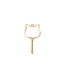 metal frame cat wand gold