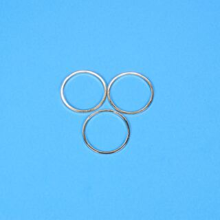 3 metal frames circle 18mm gold