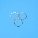 3 metal frames circle 18mm gold