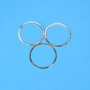 3 metal frames circle 25mm gold