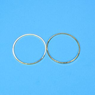 2 metal frames circle 30mm gold