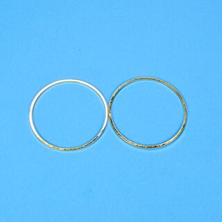 2 Metallrahmen Kreis 30mm gold