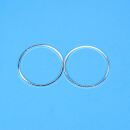 2 metal frames circle 30mm silber