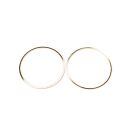 2 metal frames circle 40mm gold