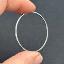 Edelstahl Metallrahmen Kreis 40mm silver
