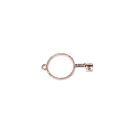 metal frame key rose gold