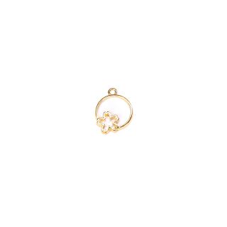 metal frame little circle with sakura gold