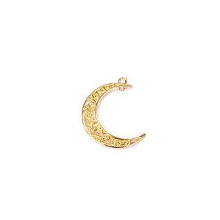 metal frame crescent moon gold