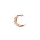 metal frame crescent moon rose gold