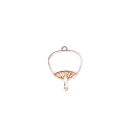 metal frame fan rose gold - Design 3