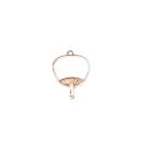 metal frame fan rose gold - Design 3