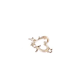 Metallrahmen Herz Spitze gold