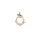 Metallrahmen oval Spitze gold