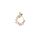 Metallrahmen oval Spitze gold