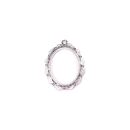 metal frame oval picture frame antique silver design 2