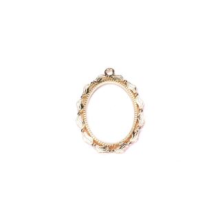 Metallrahmen ovaler Bilderrahmen gold - Design 2