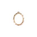 metal frame oval picture frame gold - design 2