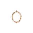 metal frame oval picture frame gold - design 2