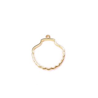 metal frame shell gold