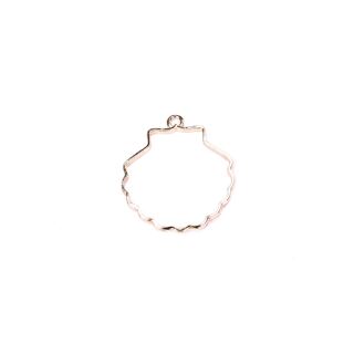 metal frame shell rose gold