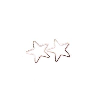 2 metal frames star 28mm gold