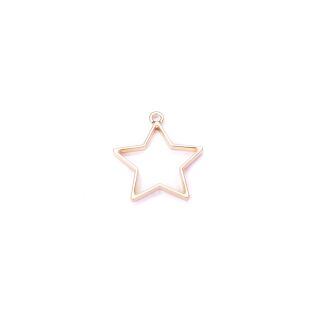 metal frame star matte gold