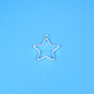 metal frame star matte silver