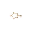 metal frame star key gold