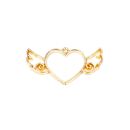 metal frame winged heart gold