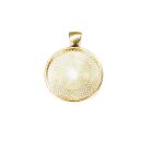 pendant round gold