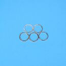 5 metal frames circle 12mm gold